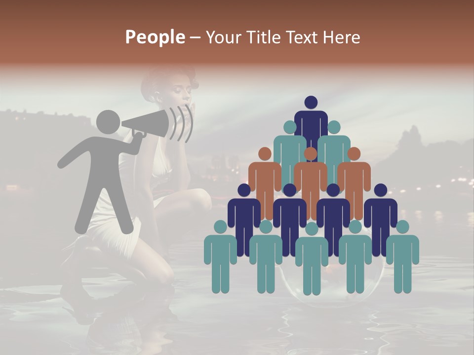 Nature Model Beach PowerPoint Template