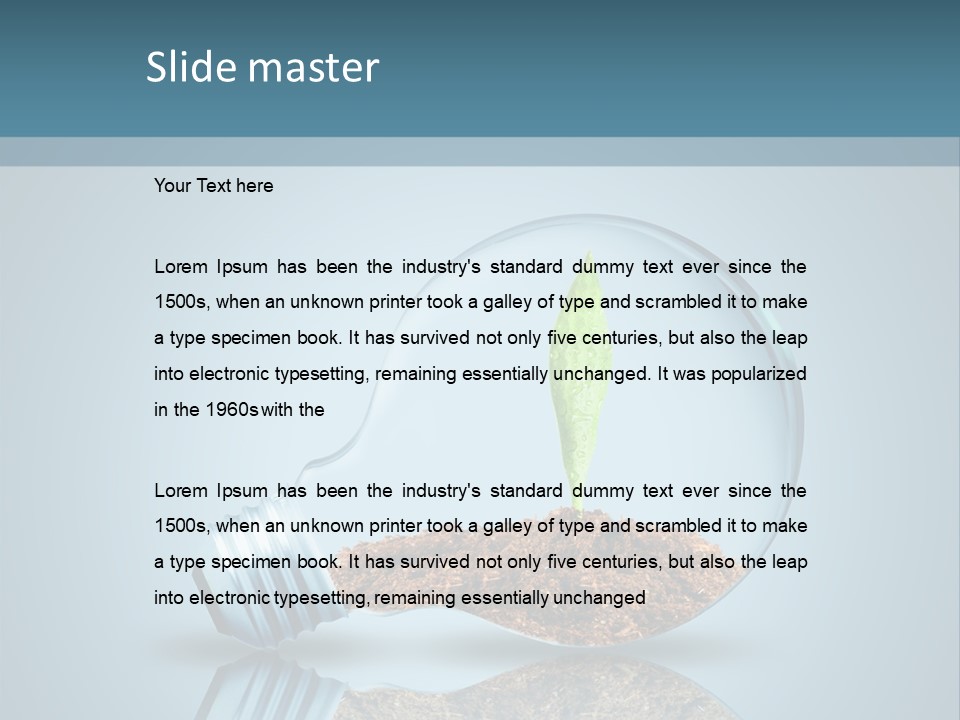 Ecology Power Sustainable PowerPoint Template