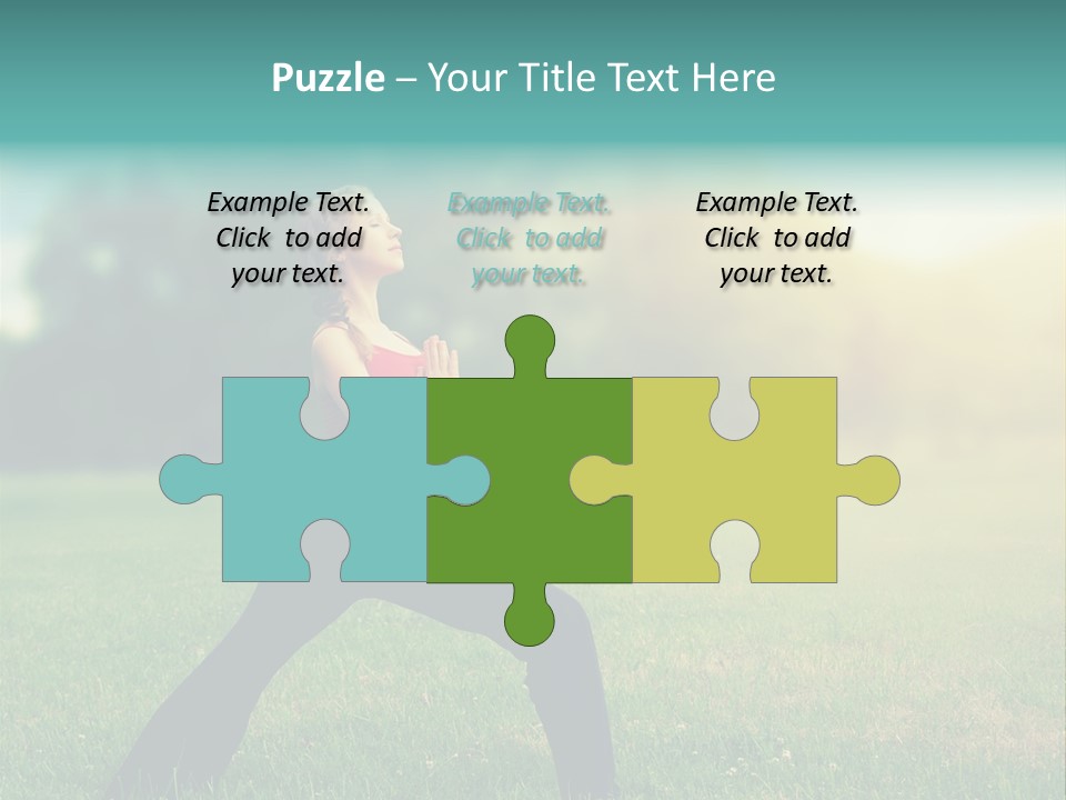 Parenthood Relaxing Yoga PowerPoint Template