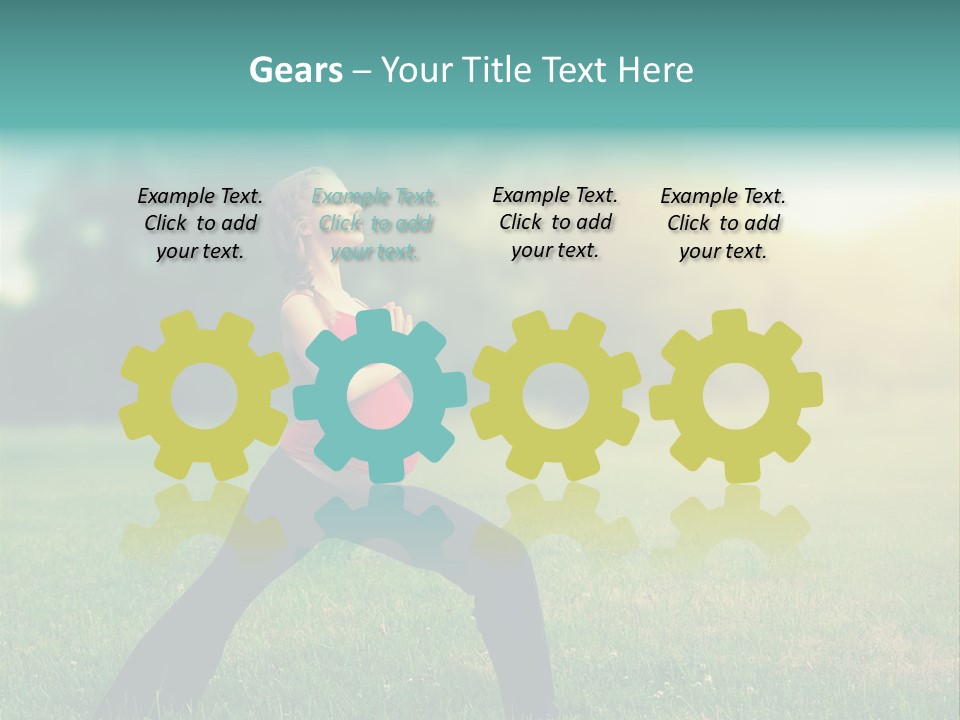 Parenthood Relaxing Yoga PowerPoint Template