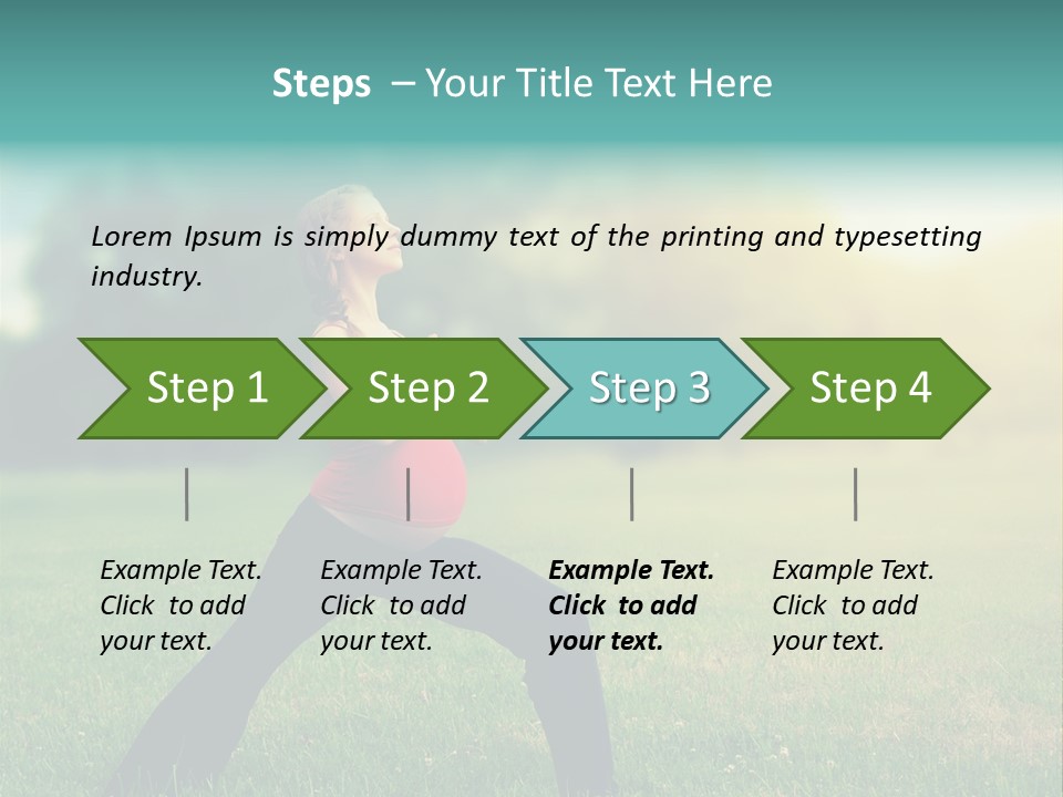 Parenthood Relaxing Yoga PowerPoint Template