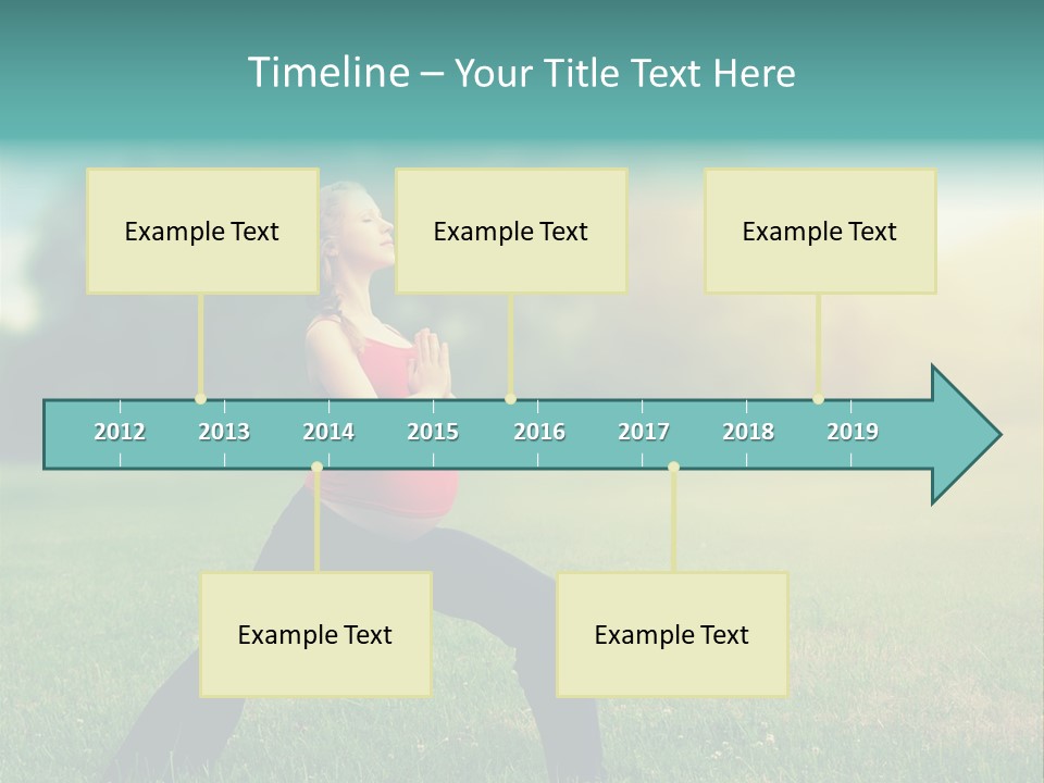 Parenthood Relaxing Yoga PowerPoint Template