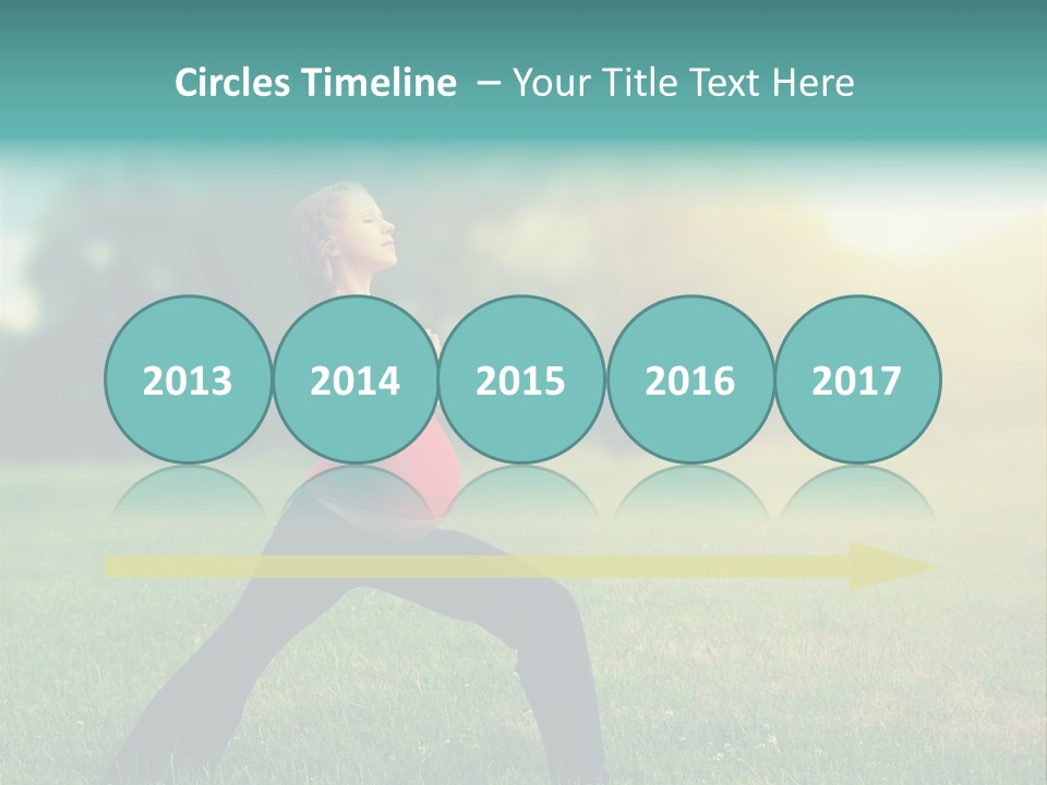 Parenthood Relaxing Yoga PowerPoint Template