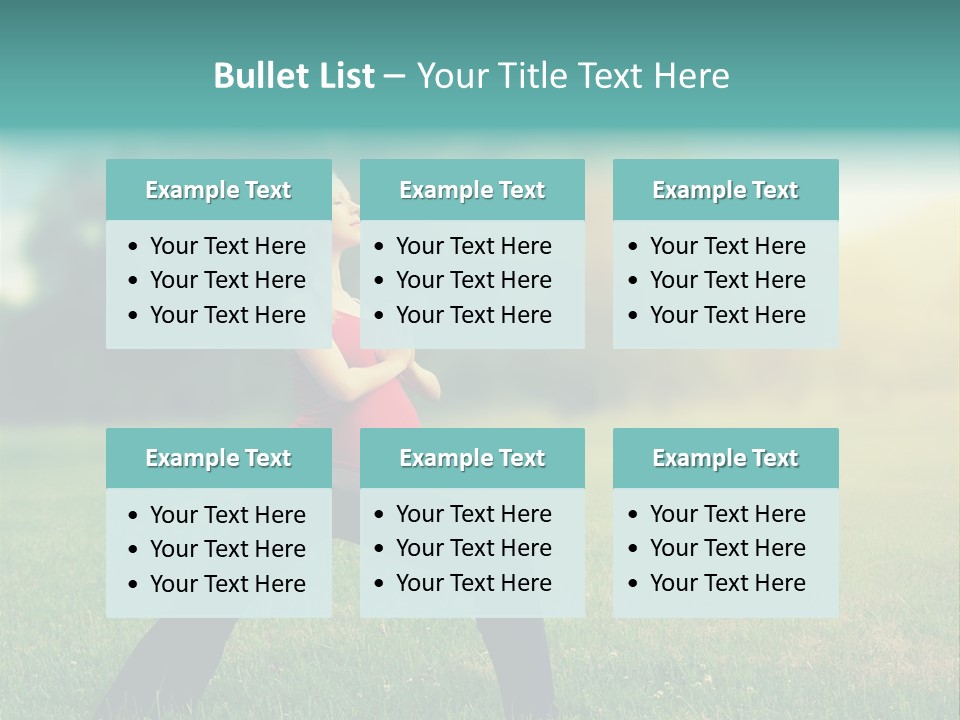 Parenthood Relaxing Yoga PowerPoint Template