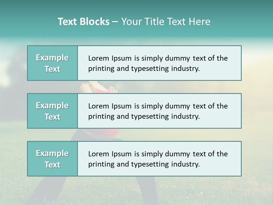 Parenthood Relaxing Yoga PowerPoint Template