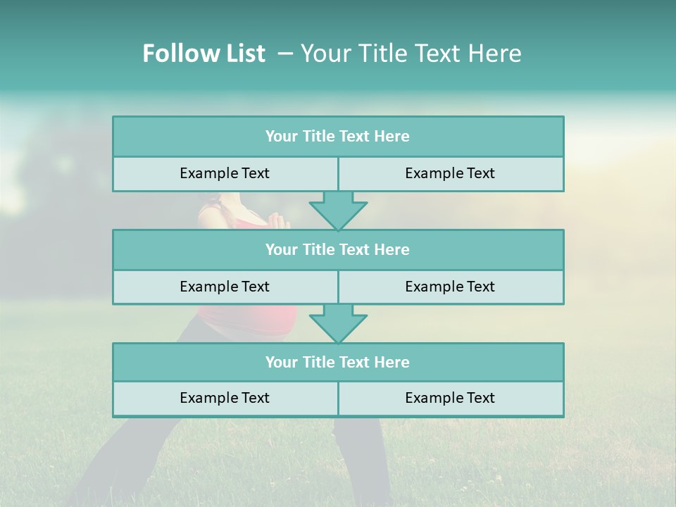 Parenthood Relaxing Yoga PowerPoint Template