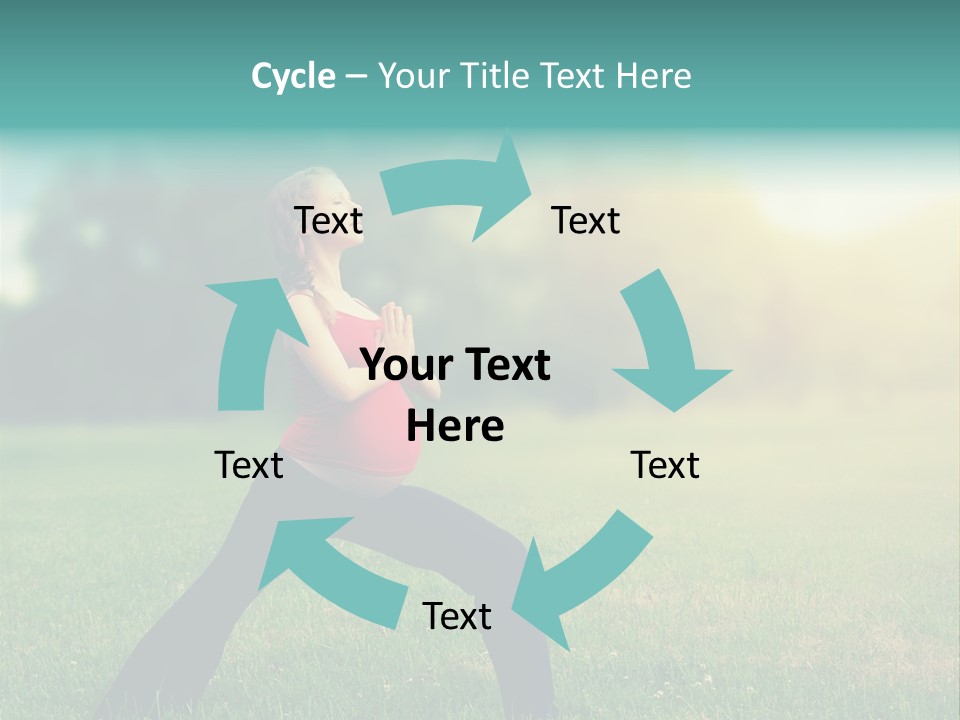 Parenthood Relaxing Yoga PowerPoint Template