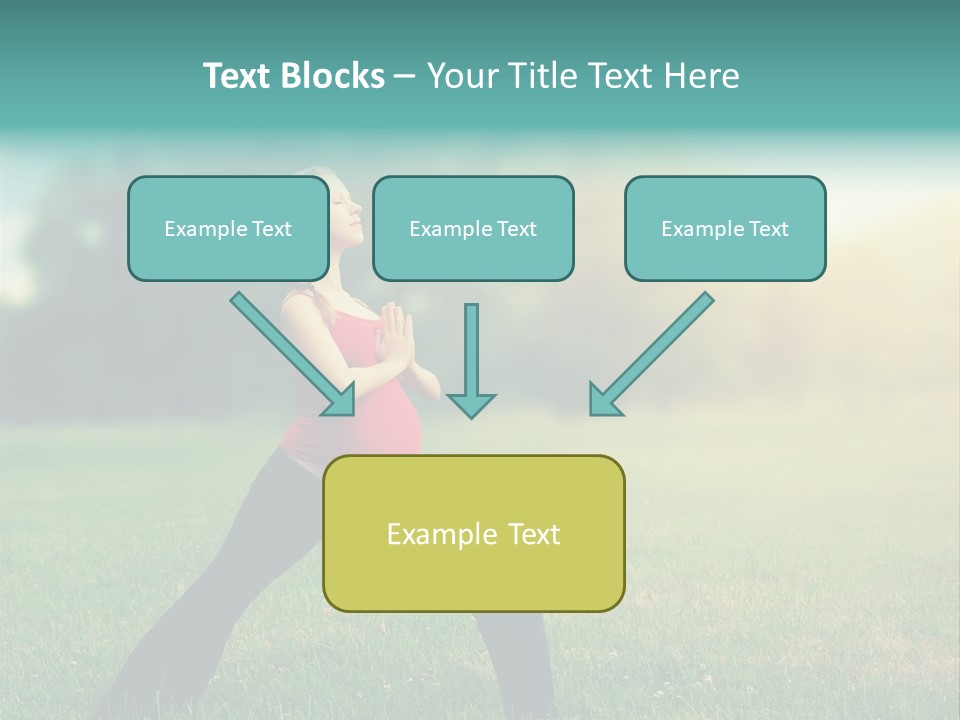 Parenthood Relaxing Yoga PowerPoint Template
