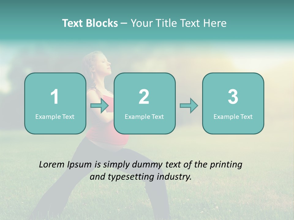 Parenthood Relaxing Yoga PowerPoint Template