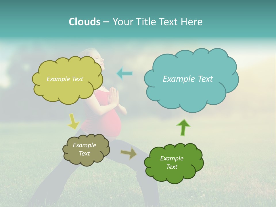 Parenthood Relaxing Yoga PowerPoint Template