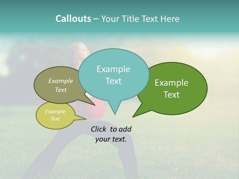 Parenthood Relaxing Yoga PowerPoint Template
