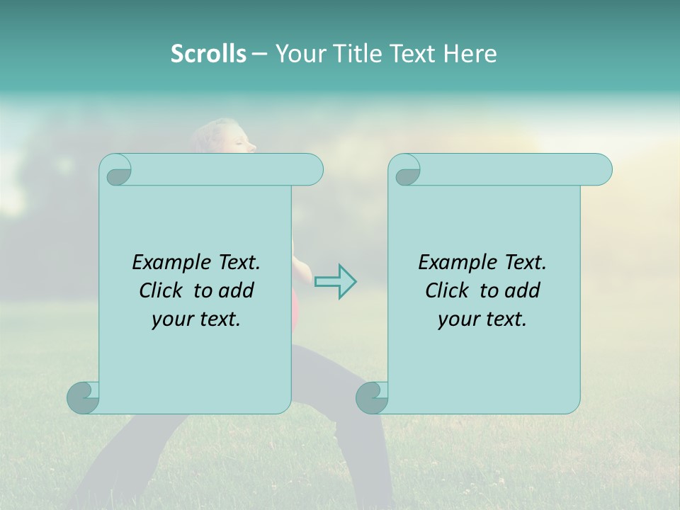 Parenthood Relaxing Yoga PowerPoint Template