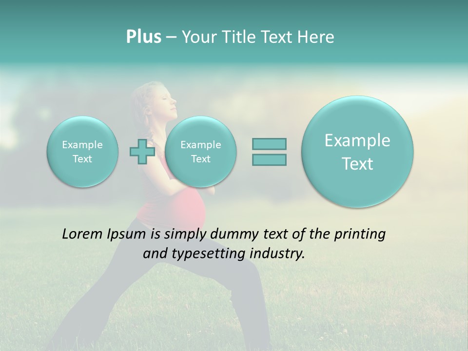 Parenthood Relaxing Yoga PowerPoint Template