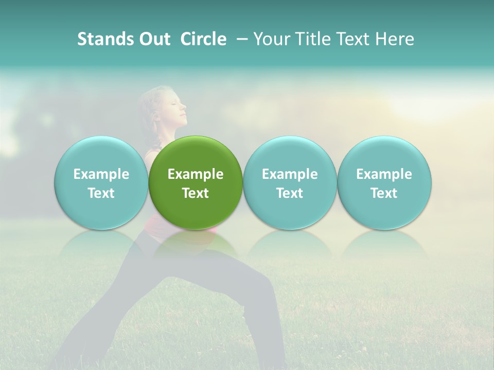 Parenthood Relaxing Yoga PowerPoint Template