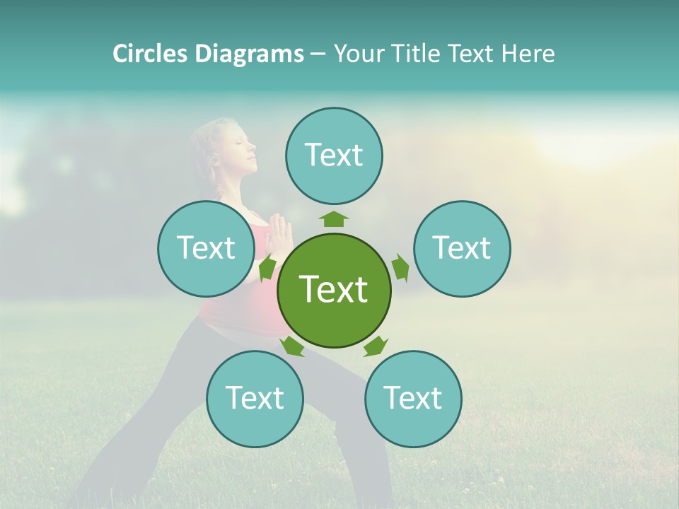 Parenthood Relaxing Yoga PowerPoint Template