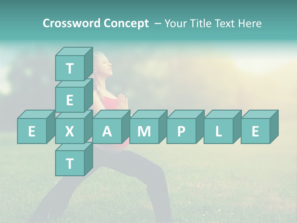 Parenthood Relaxing Yoga PowerPoint Template