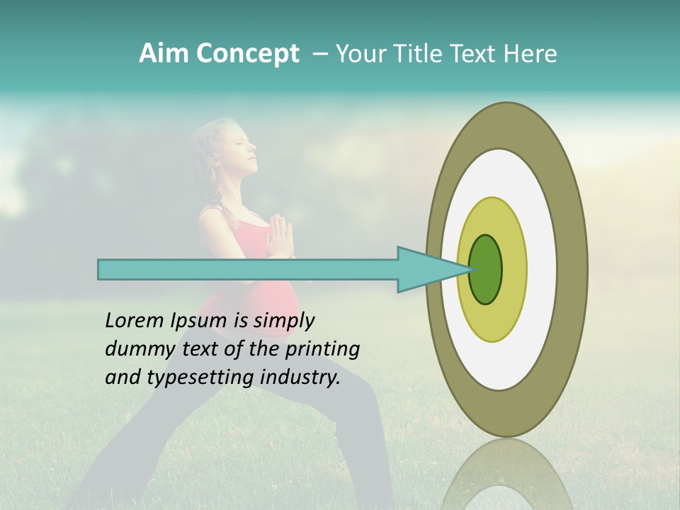 Parenthood Relaxing Yoga PowerPoint Template