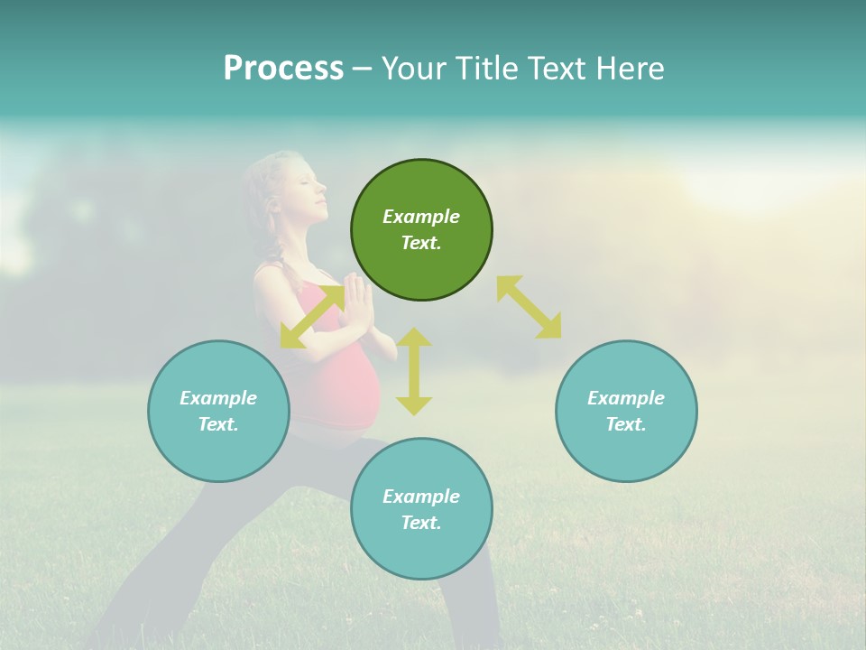 Parenthood Relaxing Yoga PowerPoint Template