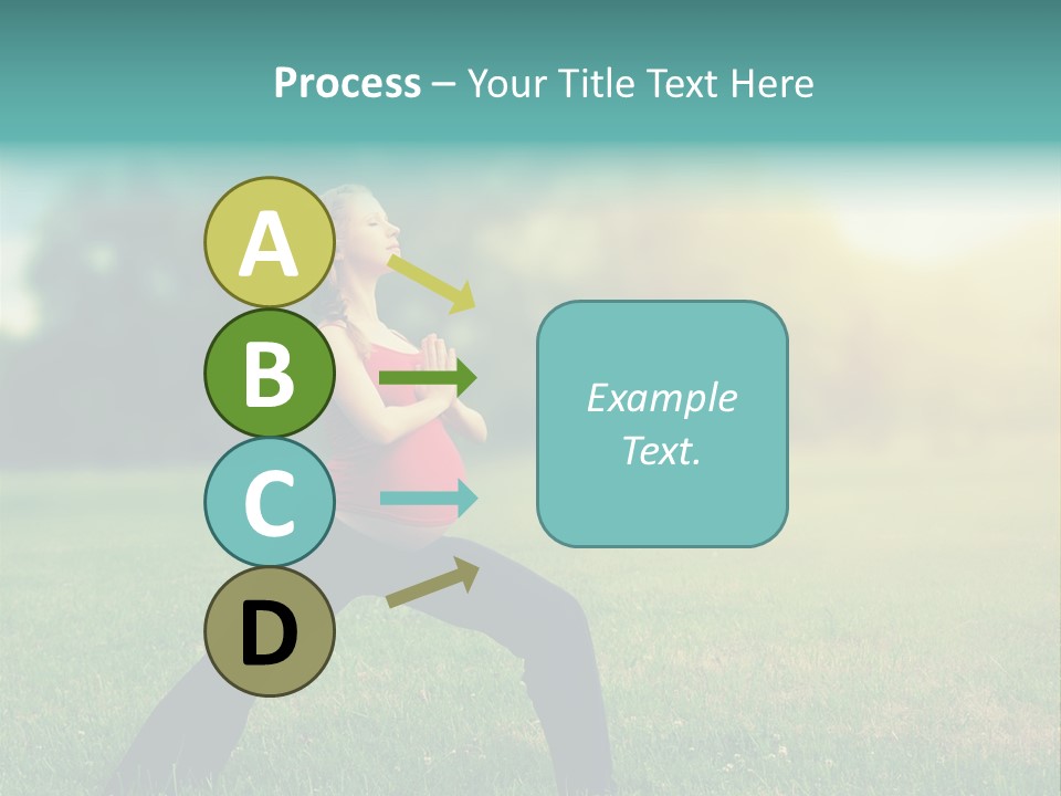 Parenthood Relaxing Yoga PowerPoint Template