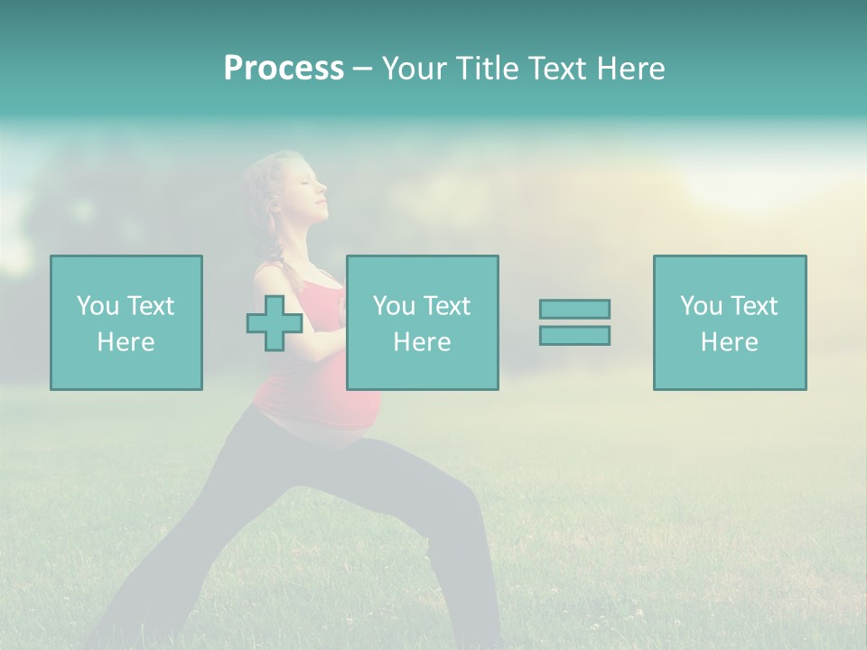 Parenthood Relaxing Yoga PowerPoint Template