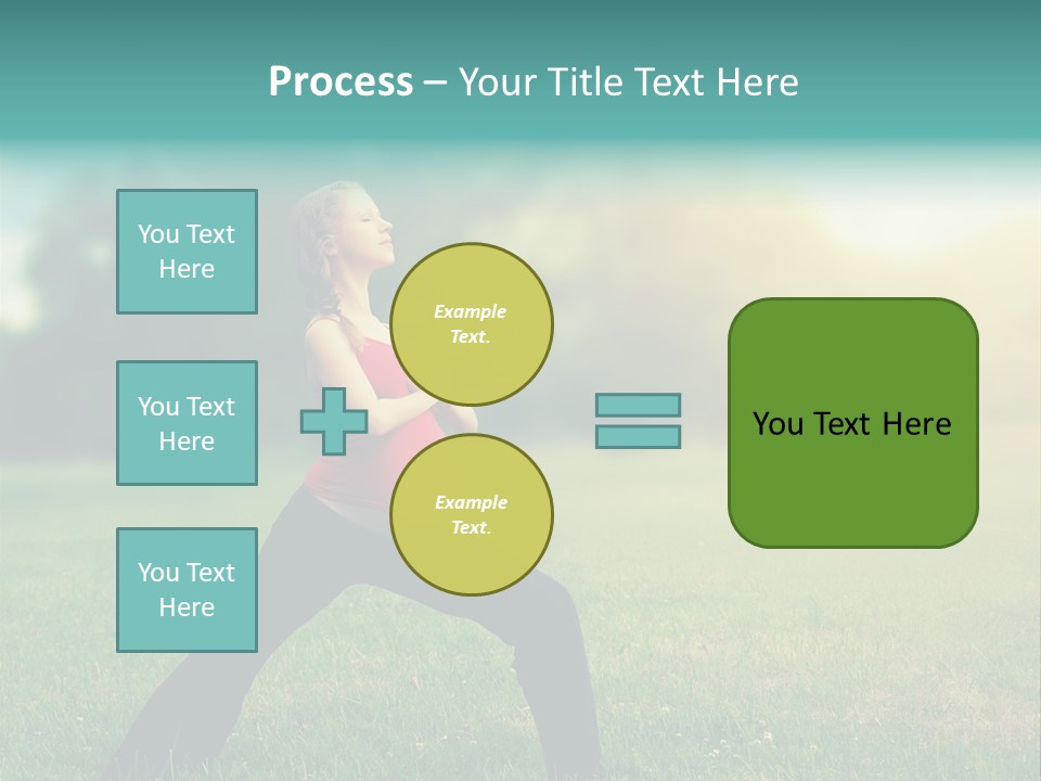 Parenthood Relaxing Yoga PowerPoint Template