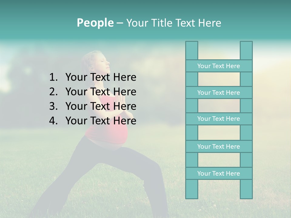 Parenthood Relaxing Yoga PowerPoint Template