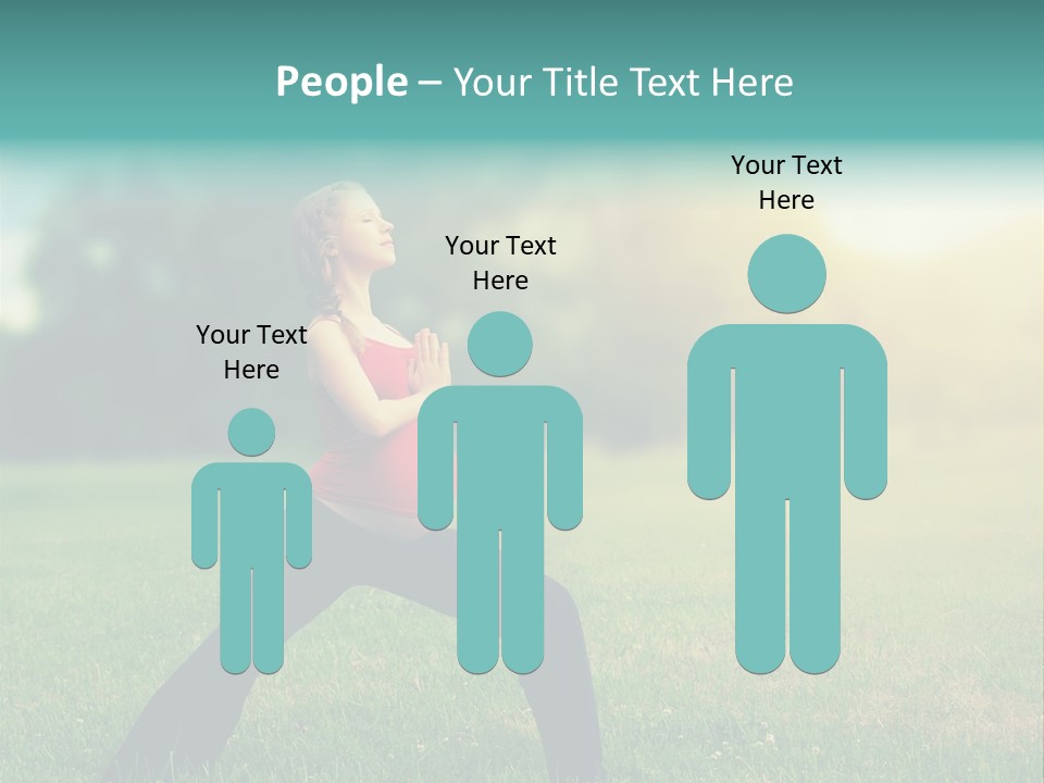 Parenthood Relaxing Yoga PowerPoint Template