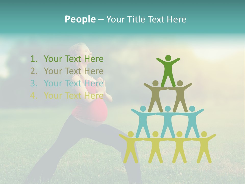 Parenthood Relaxing Yoga PowerPoint Template