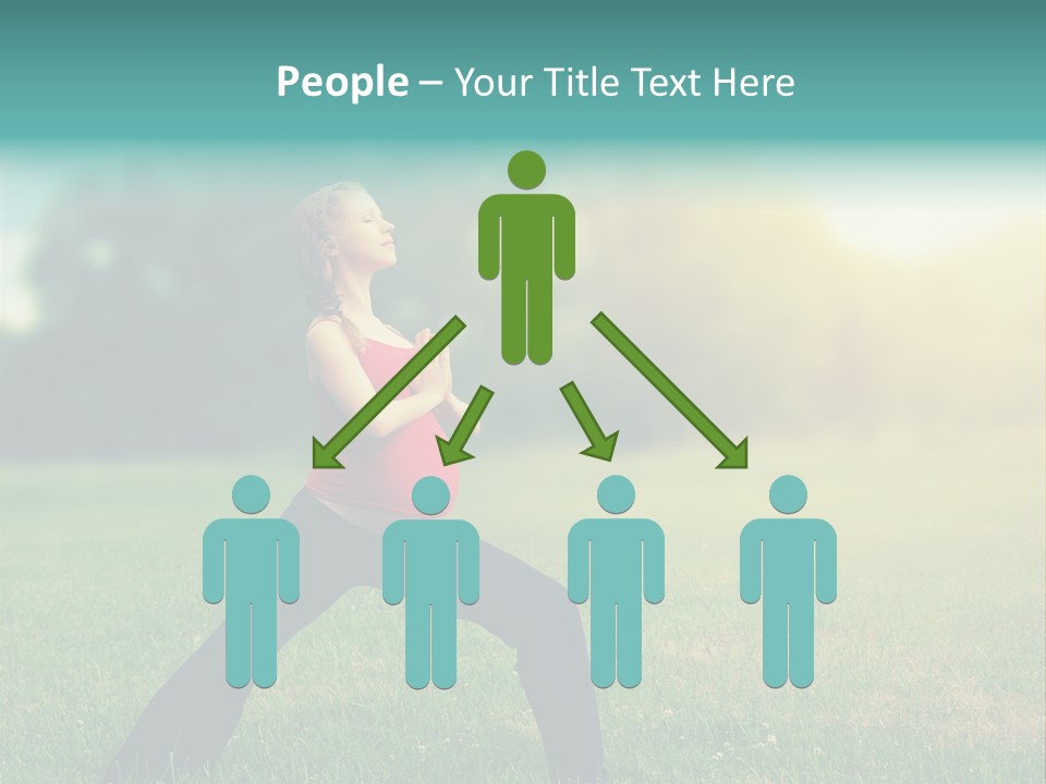 Parenthood Relaxing Yoga PowerPoint Template