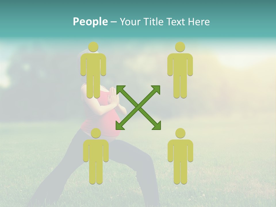 Parenthood Relaxing Yoga PowerPoint Template