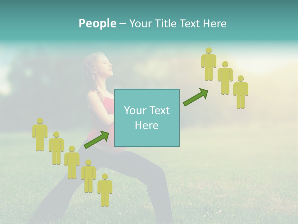 Parenthood Relaxing Yoga PowerPoint Template