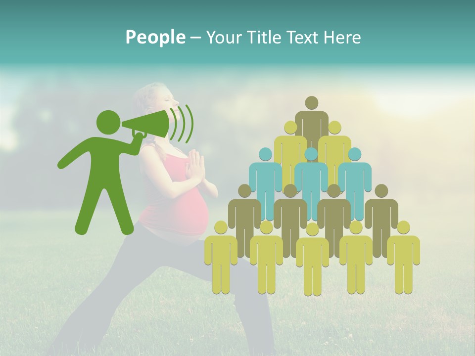 Parenthood Relaxing Yoga PowerPoint Template