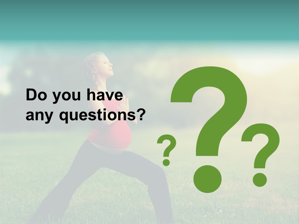 Parenthood Relaxing Yoga PowerPoint Template