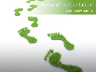 Natural Foot Plant PowerPoint Template