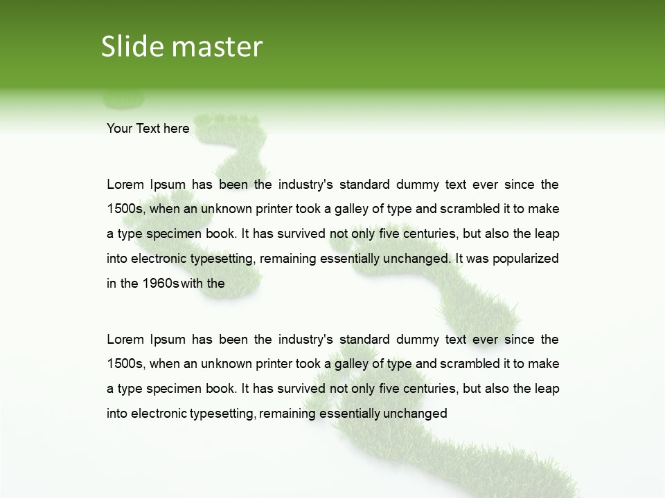 Natural Foot Plant PowerPoint Template