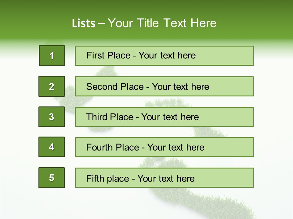 Natural Foot Plant PowerPoint Template
