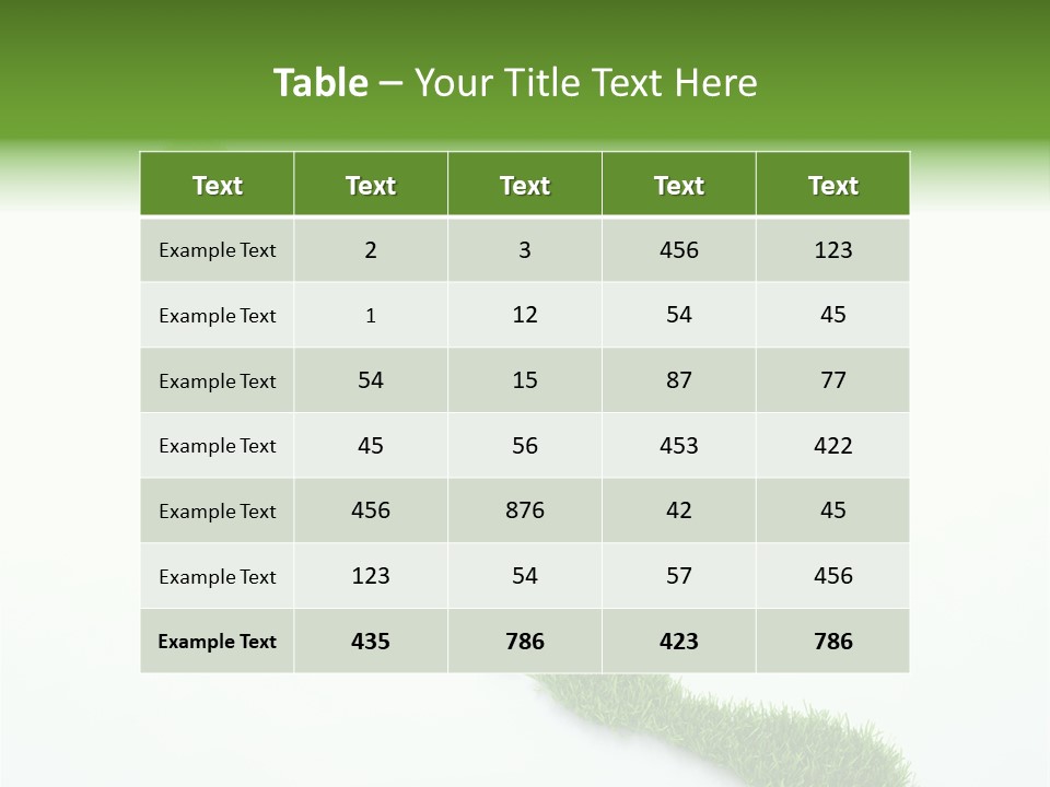 Natural Foot Plant PowerPoint Template