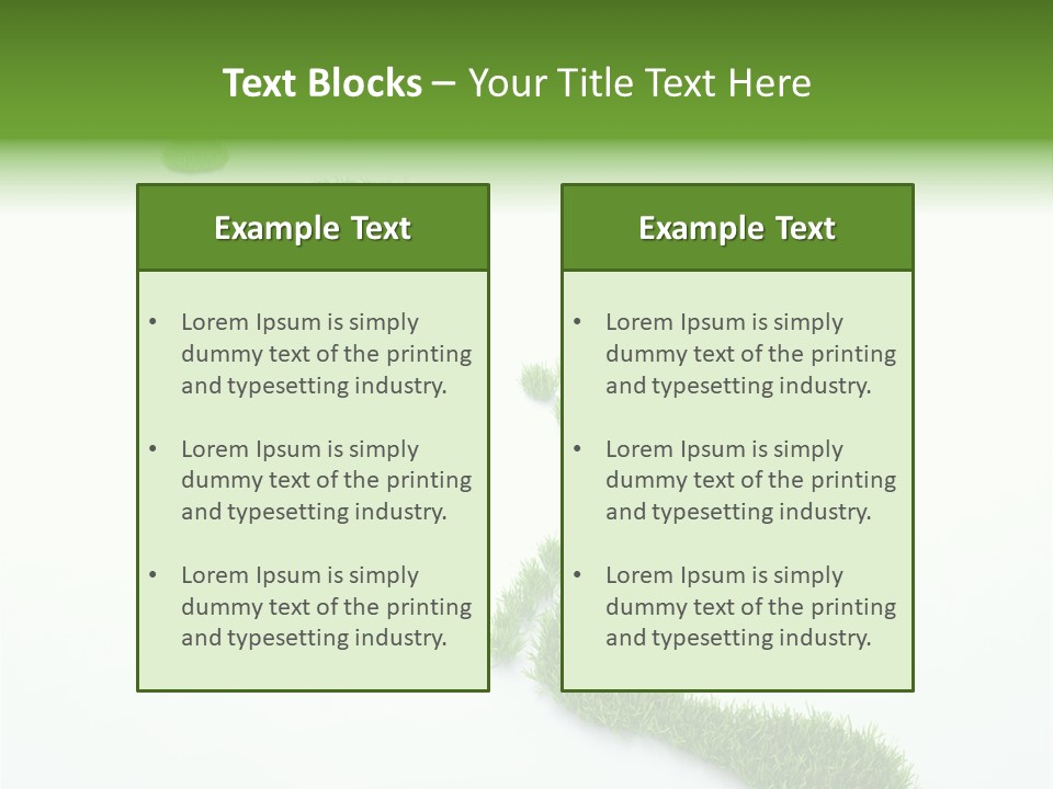 Natural Foot Plant PowerPoint Template
