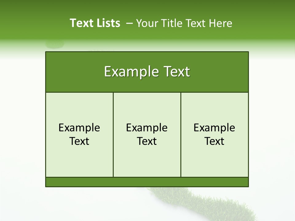 Natural Foot Plant PowerPoint Template