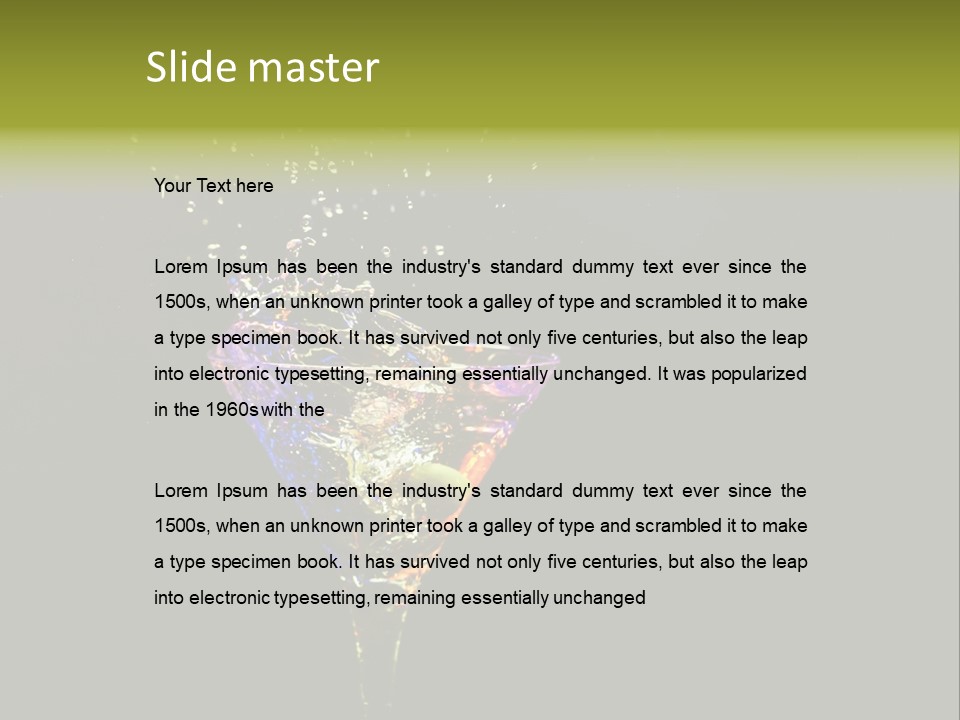 Cold Water Mixed PowerPoint Template