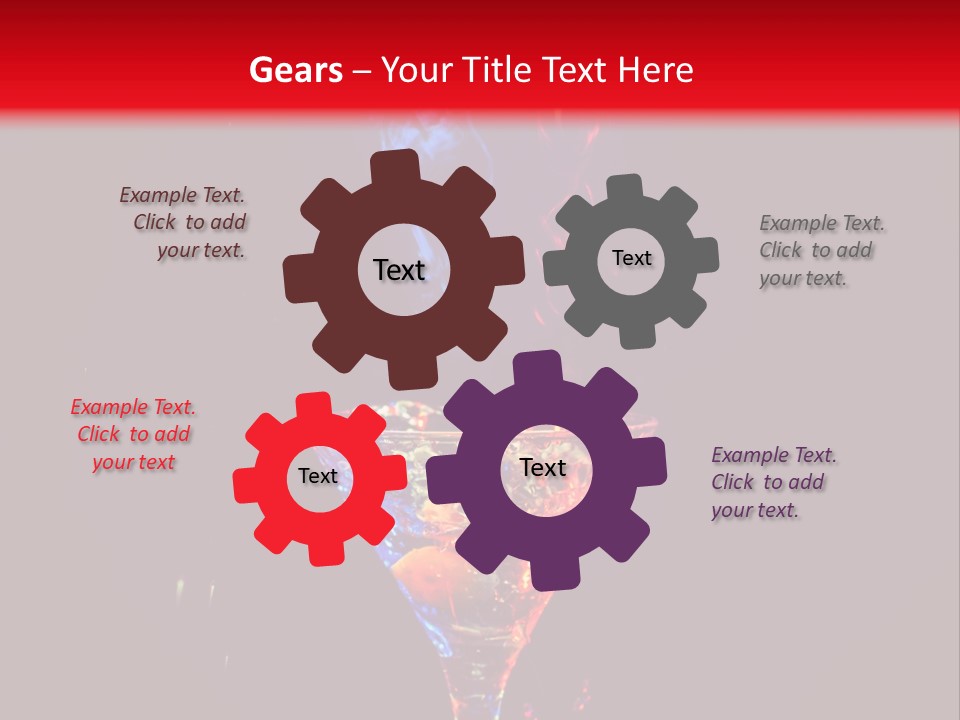 Colorful Garnish Color PowerPoint Template