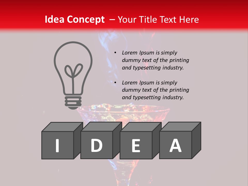 Colorful Garnish Color PowerPoint Template