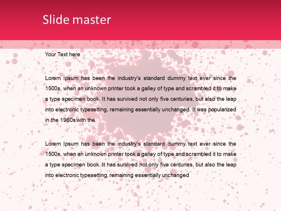 Pain Drop Run PowerPoint Template