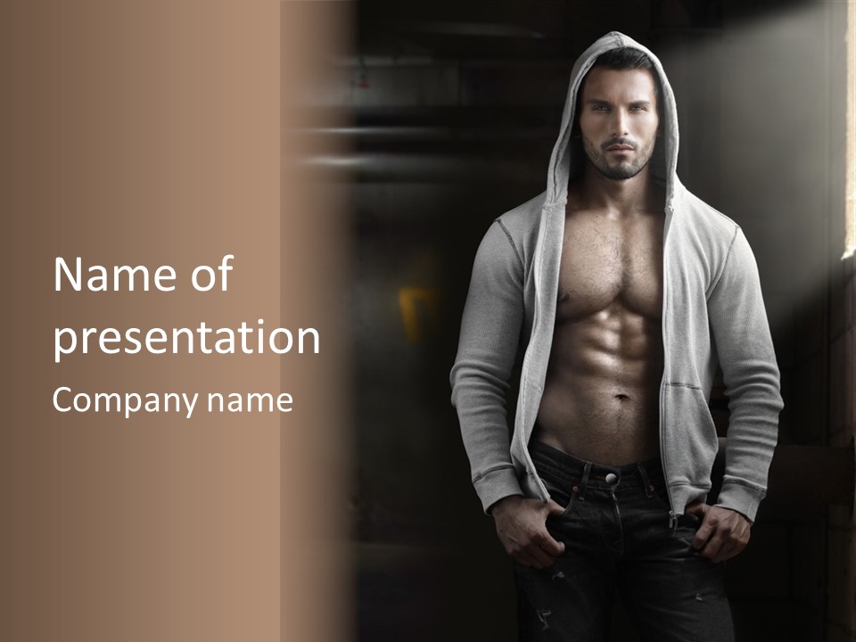 Attractive Build Muscle PowerPoint Template
