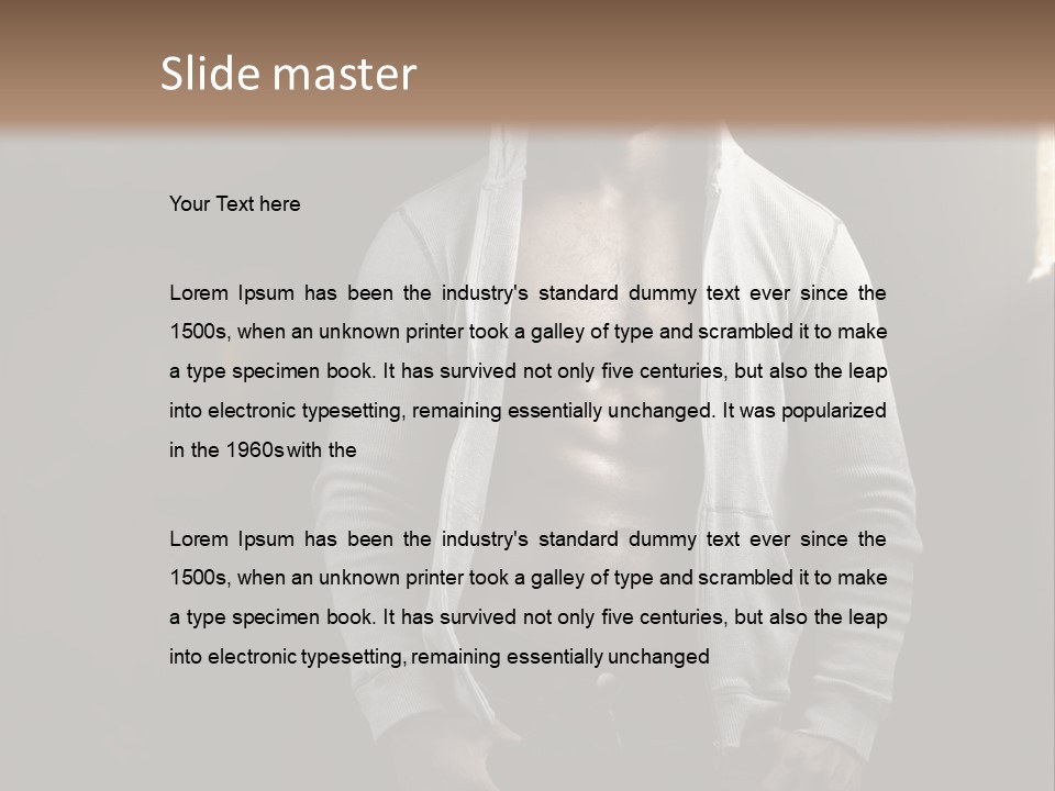 Attractive Build Muscle PowerPoint Template