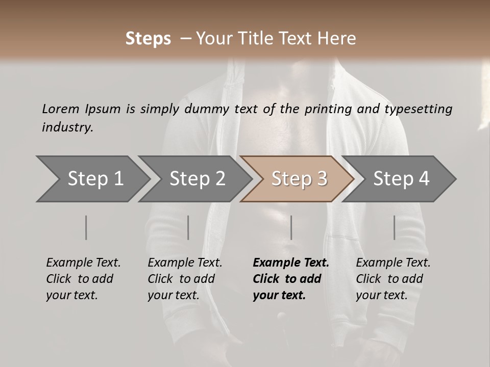 Attractive Build Muscle PowerPoint Template