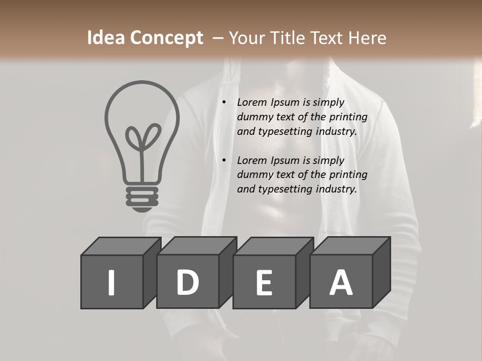 Attractive Build Muscle PowerPoint Template