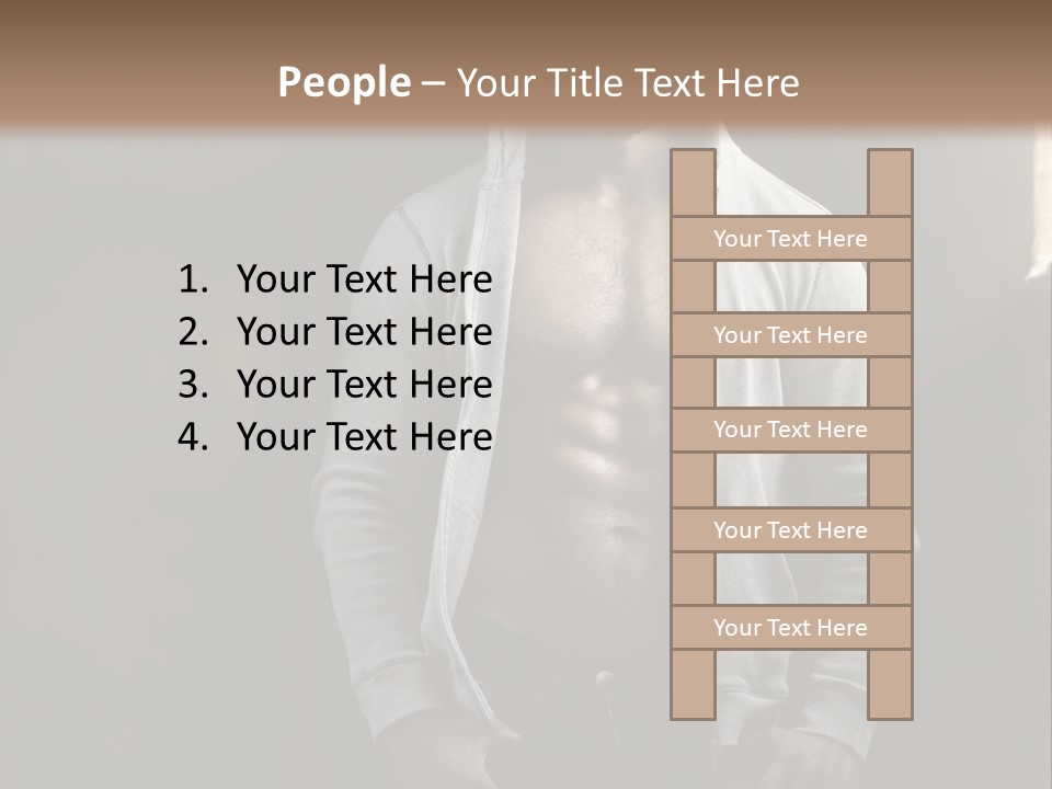Attractive Build Muscle PowerPoint Template