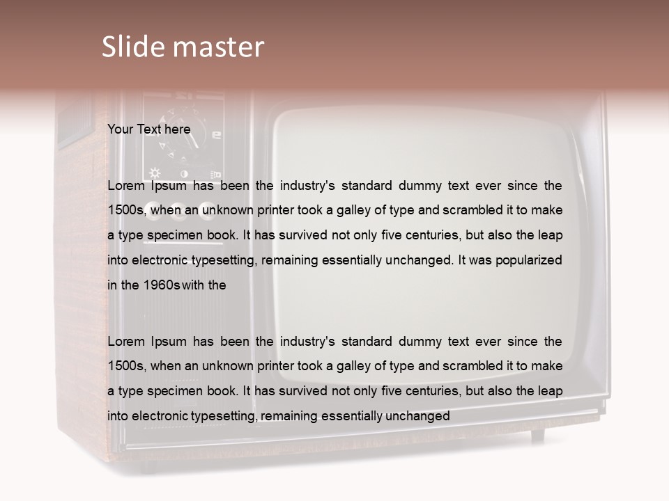 Dated Studio Television PowerPoint Template