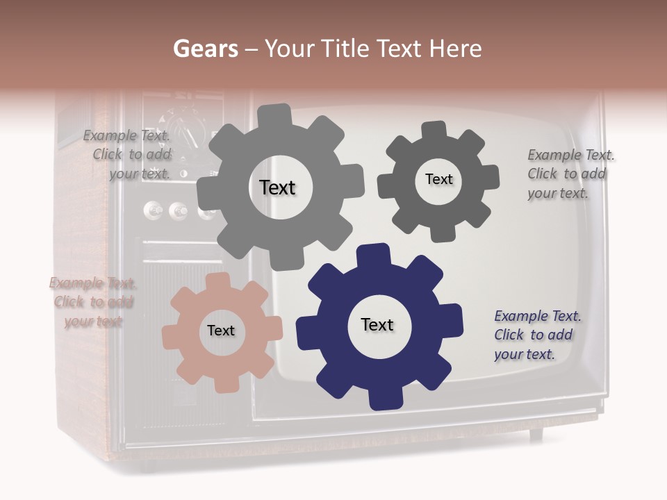 Dated Studio Television PowerPoint Template